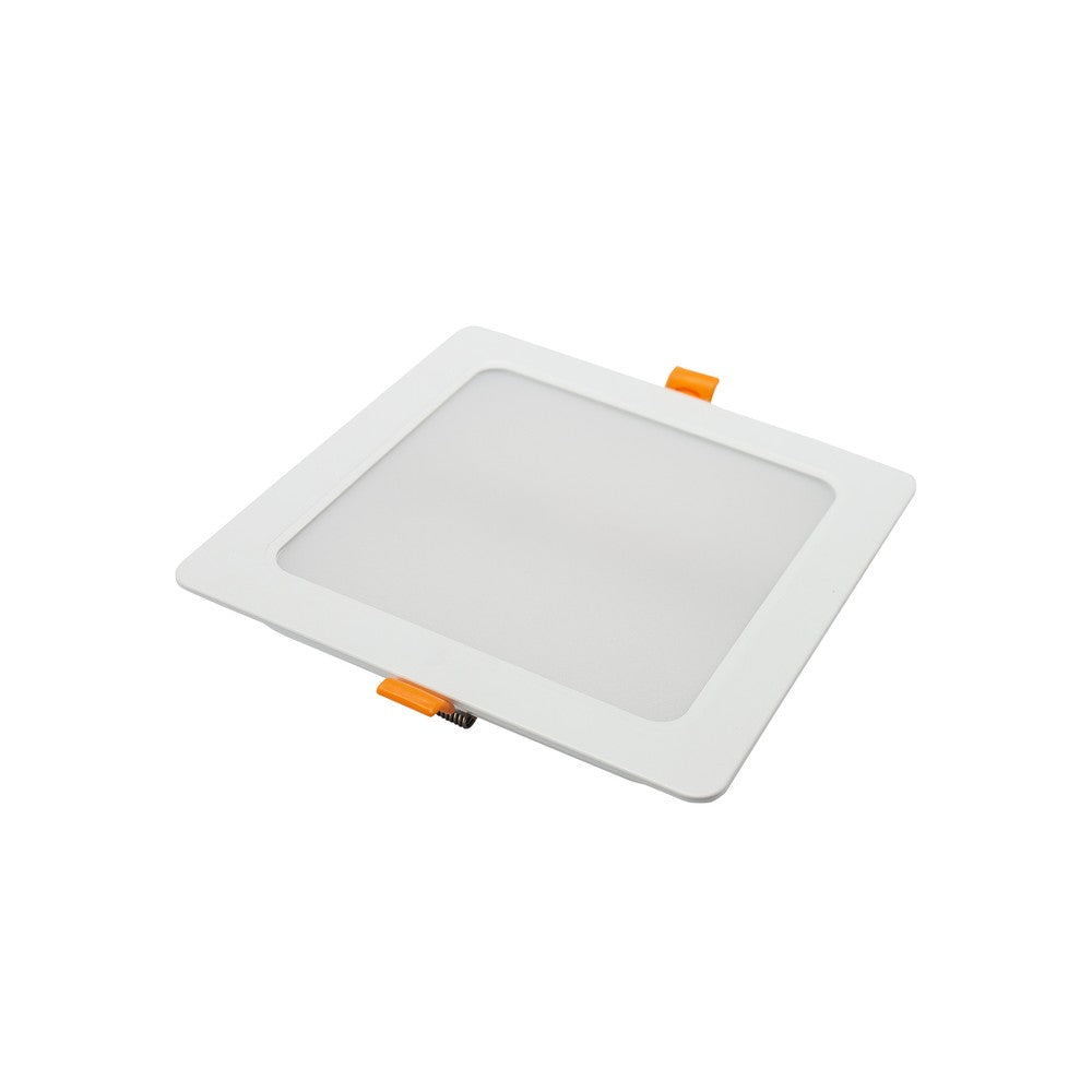 Spectrum 18W LED indbygningspanel - Hul: 14,5 x 14,5 cm, Mål: 17 x 17 cm, IP54 udendørs - 230V