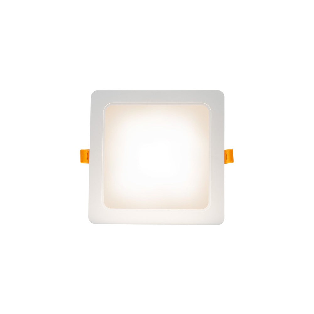 Spectrum 18W LED indbygningspanel - Hul: 14,5 x 14,5 cm, Mål: 17 x 17 cm, IP54 udendørs - 230V