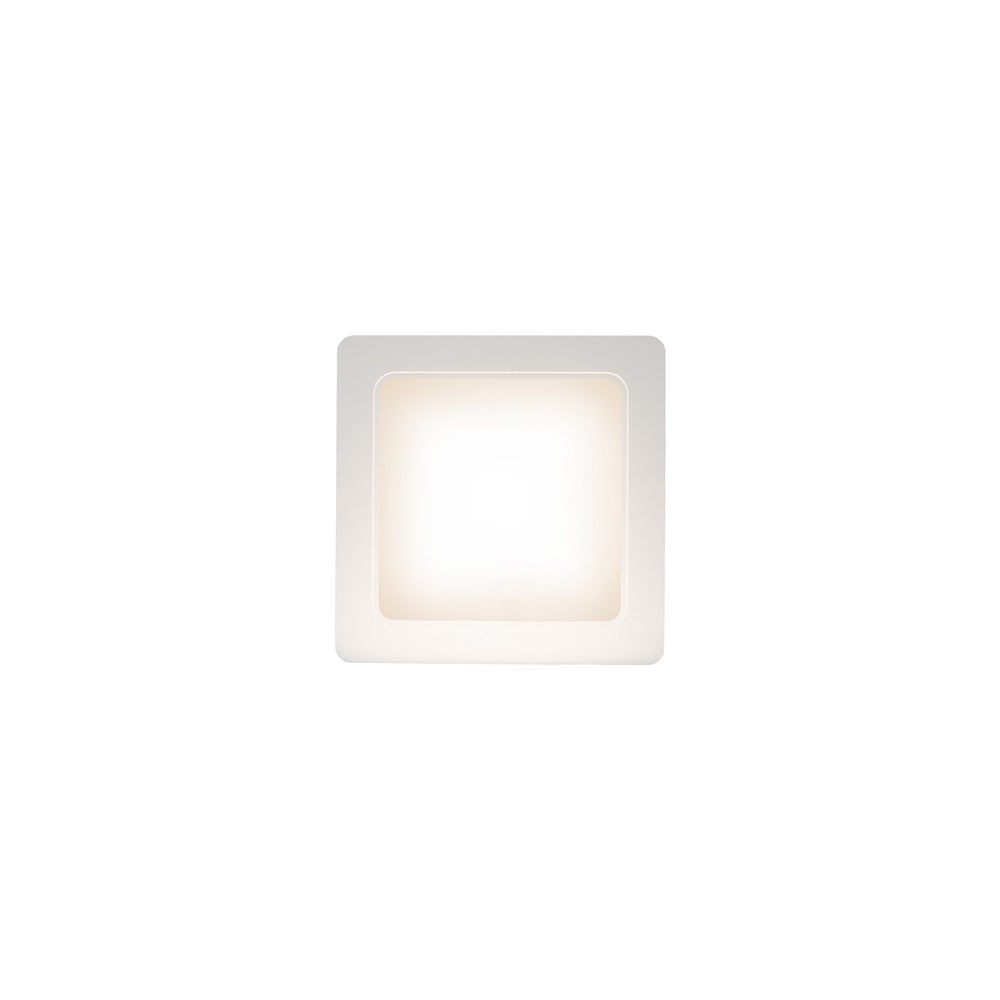 Spectrum 12W LED indbygningspanel - Udendørs, 230V, IP54, 12x12cm hul, 14,5x14,5cm mål, 1100lm, RA80