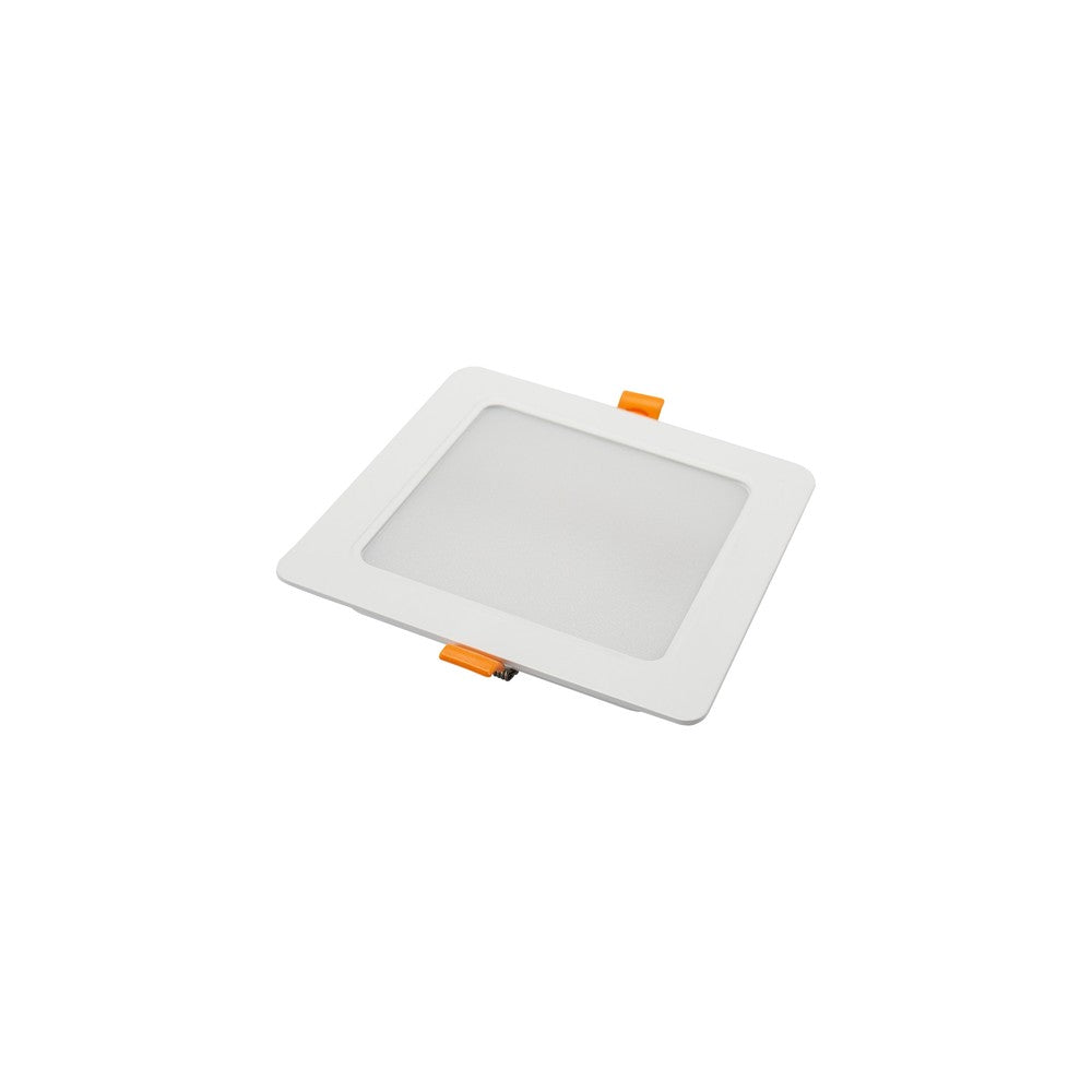 Spectrum 12W LED indbygningspanel - Udendørs, 230V, IP54, 12x12cm hul, 14,5x14,5cm mål, 1100lm, RA80