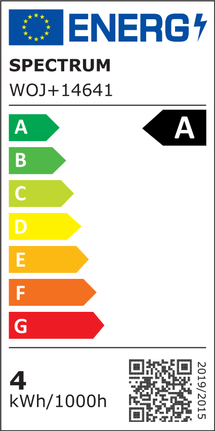 Spectrum 3,8W LED pære - Erstatning for 60W, 212 lm/W, A60, kultråd, klart glas, E27