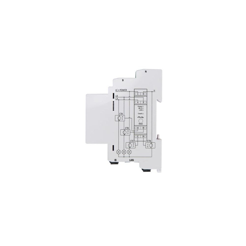 Shelly Pro 3EM 400A - WiFi 3-faset energimåler