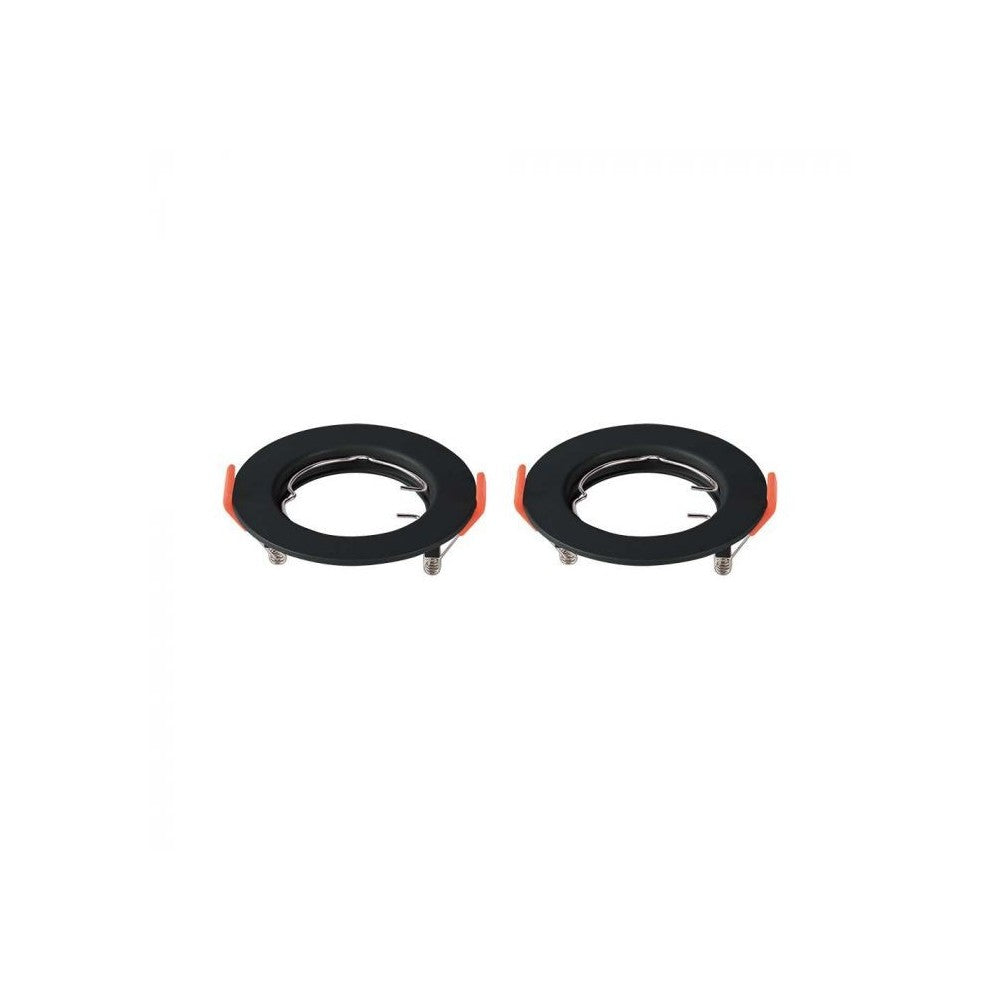 Sort downlight kit uden lyskilde - Ø8 cm, vælg MR16/GU10 fatning