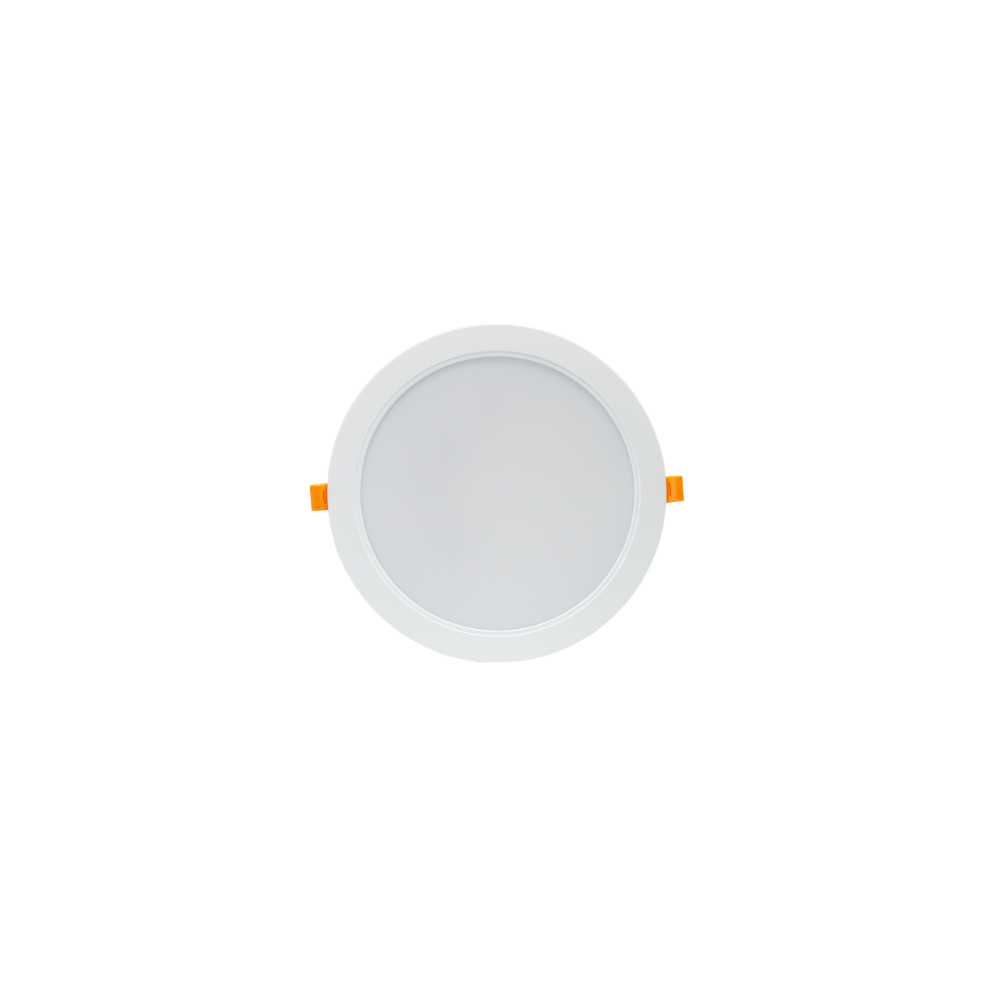 Spectrum 12W LED indbygningspanel - Ø12 cm hul, Ø14,5 cm mål, IP54 udendørs - 230V, 1500lm, RA80