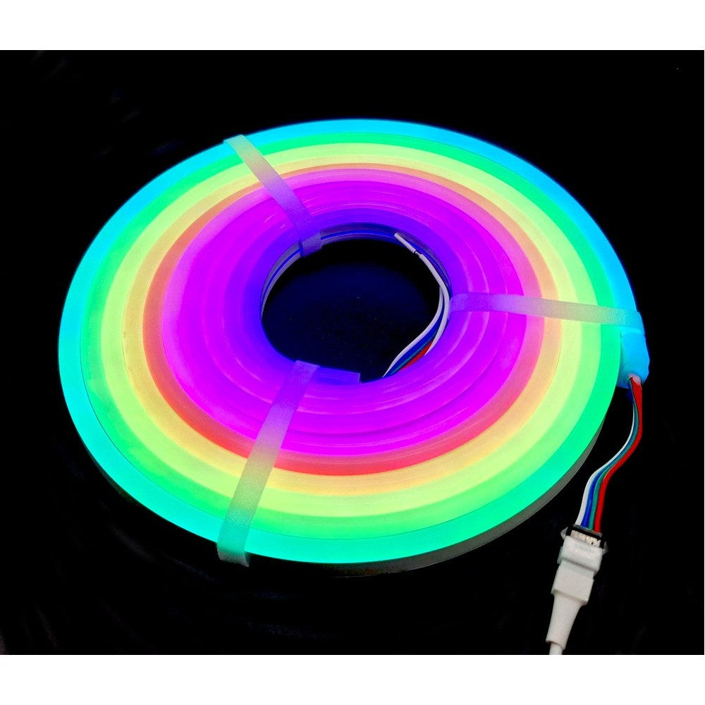 16W/m RGBIC Neon Flex-strips - 10m, 96 LED pr. meter, 24V, 8x16, IP20