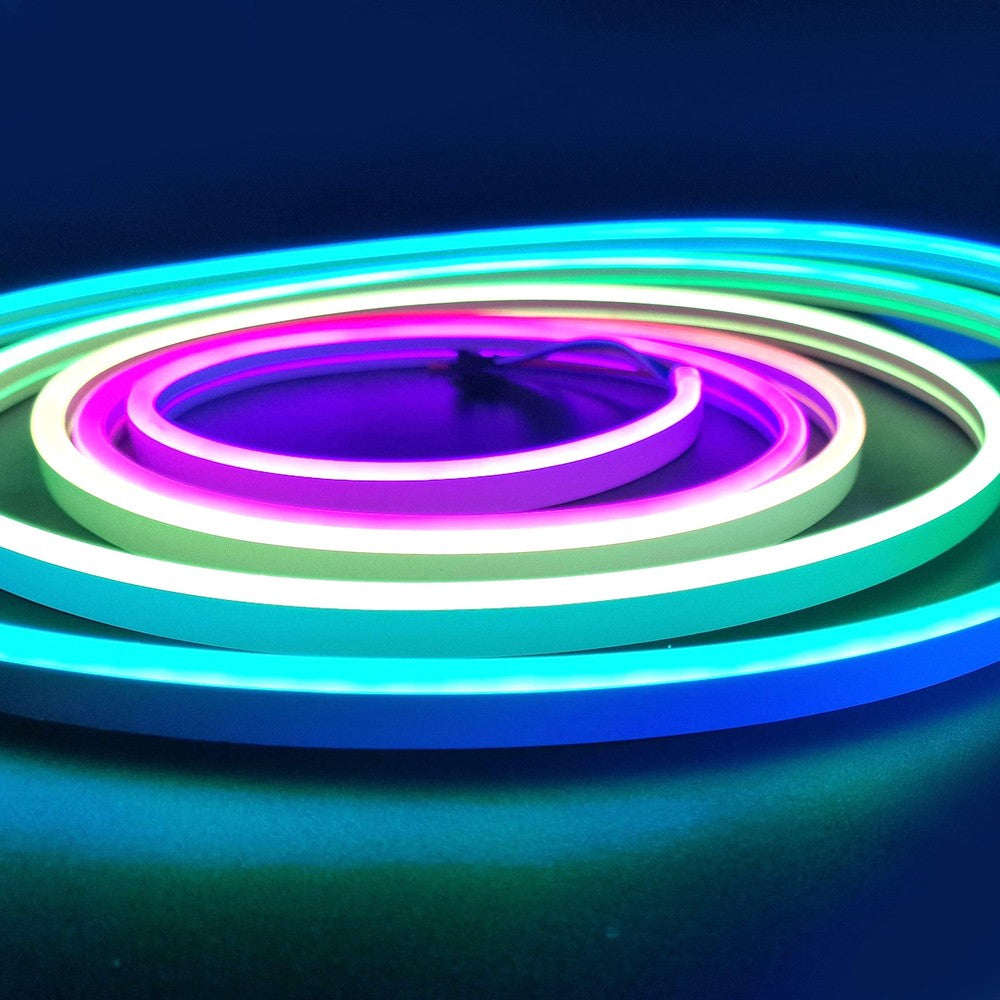 Vandtæt RGBIC Neon Flex strip - 10m, 96 LED pr. meter, 24V, 8x16, IP65