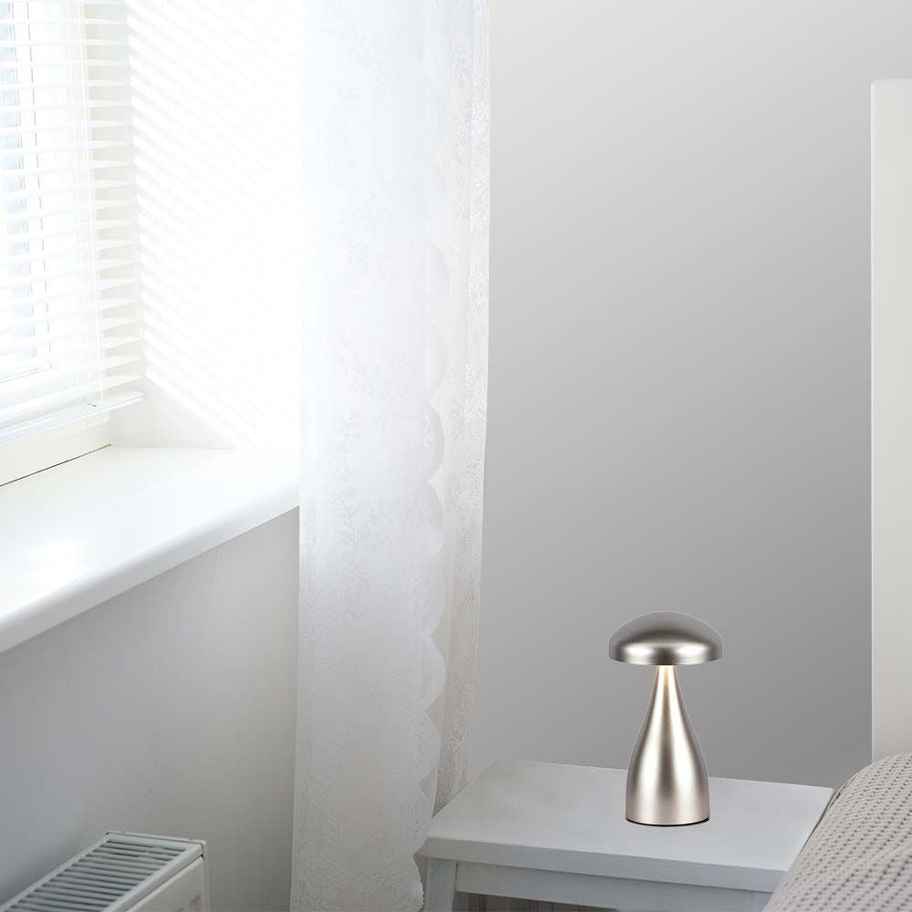 V-Tac Opladelig CCT Bordlampe - Champagne/Guld, IP20, Touch Dæmpbar, Model Mini, 1W, 55lm