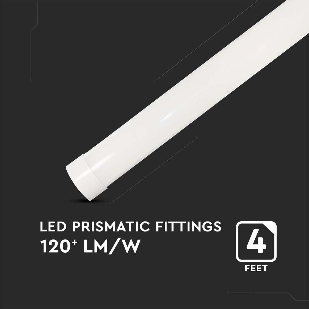 V-Tac 40W LED armatur - 120 cm, 3 års garanti, 230V