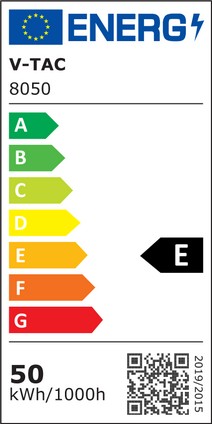V-Tac 50W LED armatur - 150 cm, 3 års garanti, 230V