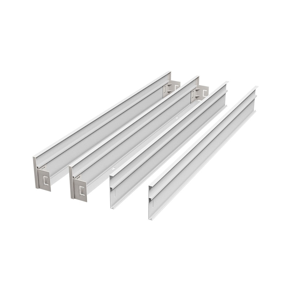 Rammesæt til 60x60 LED panel - Hurtig samling, plasthjørner, skrufri montering, hvid kant