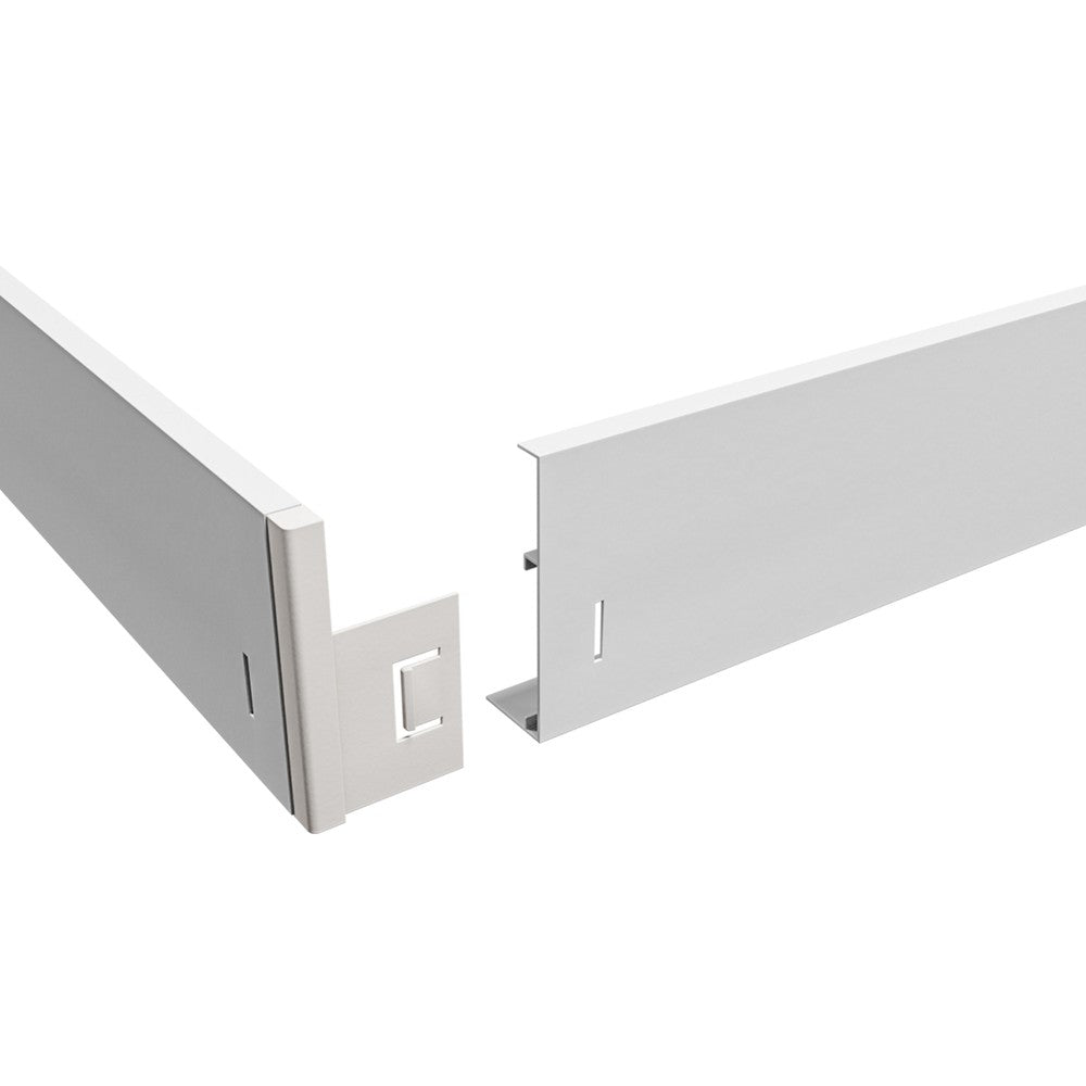 Rammesæt til 60x60 LED panel - Hurtig samling, plasthjørner, skrufri montering, hvid kant