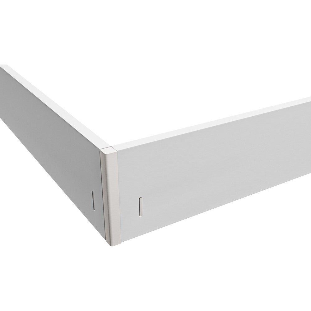 Rammesæt til 60x60 LED panel - Hurtig samling, plasthjørner, skrufri montering, hvid kant