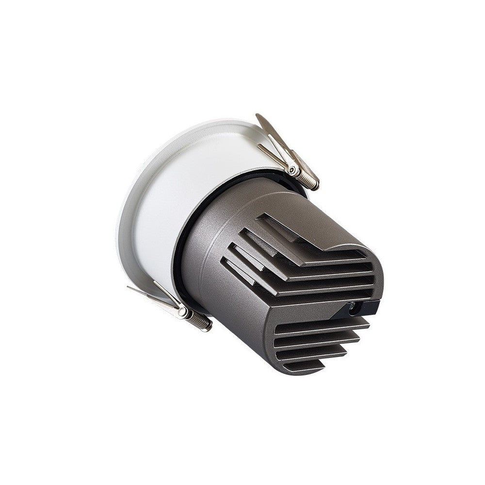 11W hvid kant indbygningsspot, RA92, Ø7,5 cm hul, dæmpbar, 230V - Energieffektiv belysning med 1200lm og høj farvegengivelse (RA90)