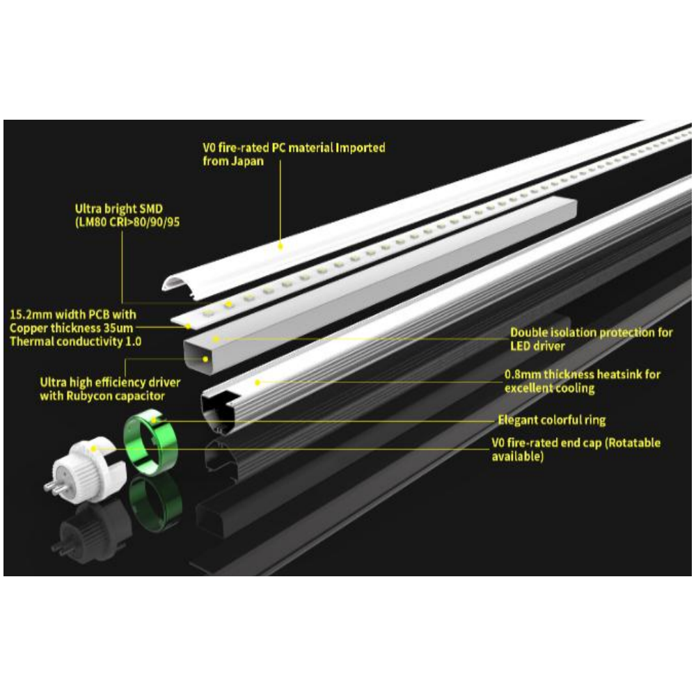 LEDlife T8 RA90 LED rør - Pro 25W, CRI90, 5 års garanti, 150 cm