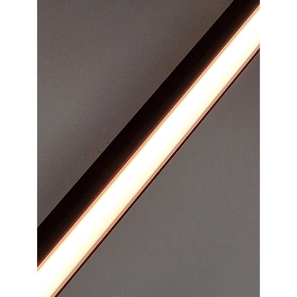 Profilsæt til akustikpanel inkl. CCT LED strip - Sort cover og endestykker inkluderet