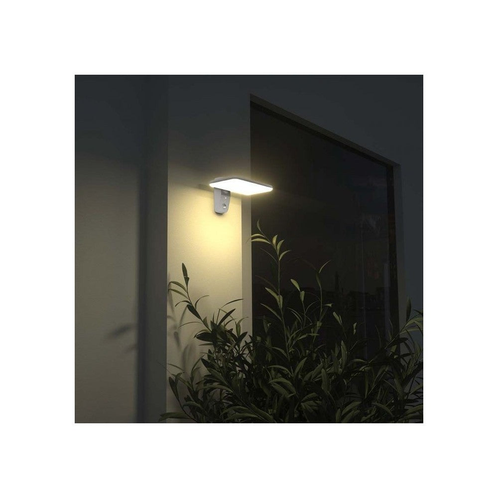 V-Tac 15W Solcelle væglampe LED - Hvid, sensor, Vandtæt, 2000lm, 3 års garanti