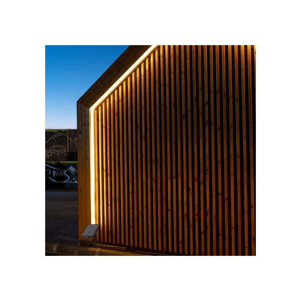 V-Tac 1.2W LED Solcelle strip - 5 meter, fjernbetjening, Vandtæt IP67