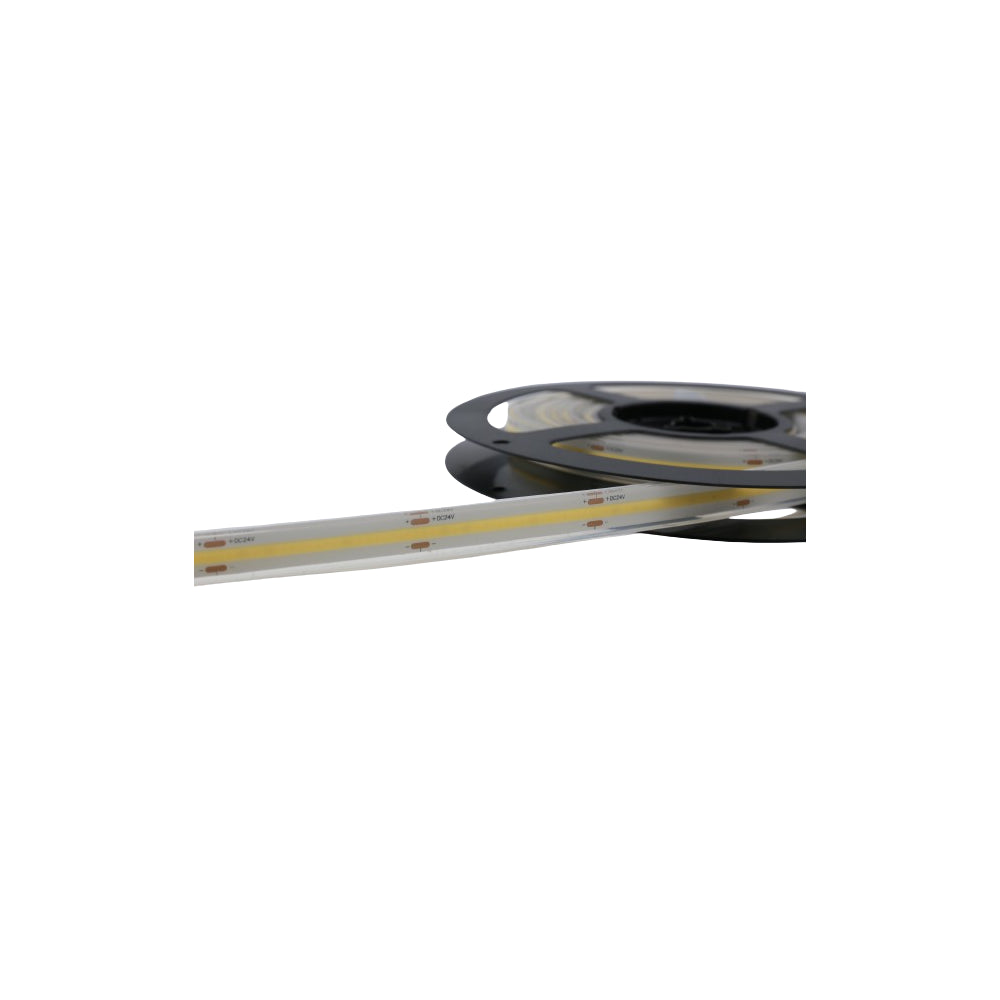 Vandtæt 7W/m COB strip - 5m, IP68, 480 LED pr. meter, 24V, COB LED