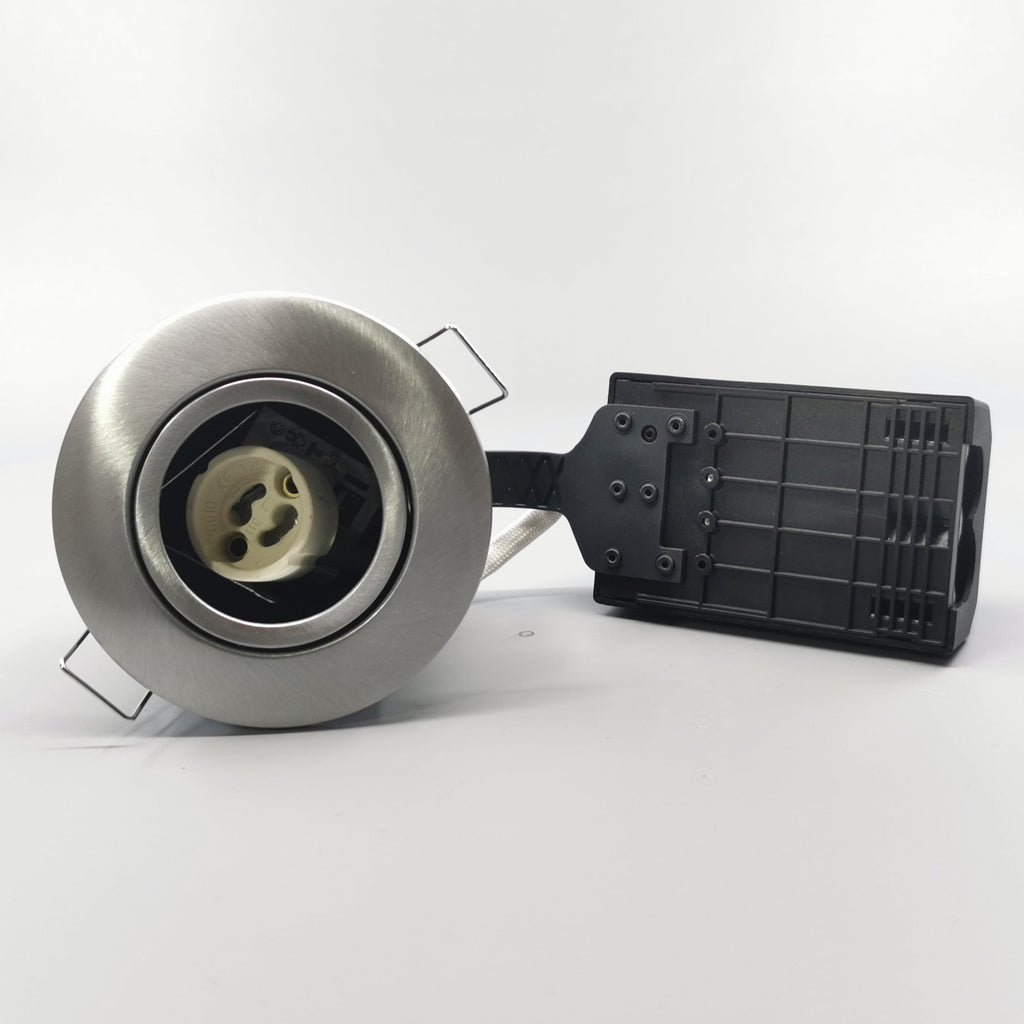 Pro Uni Install m. GU10 fatning - Rund, børstet