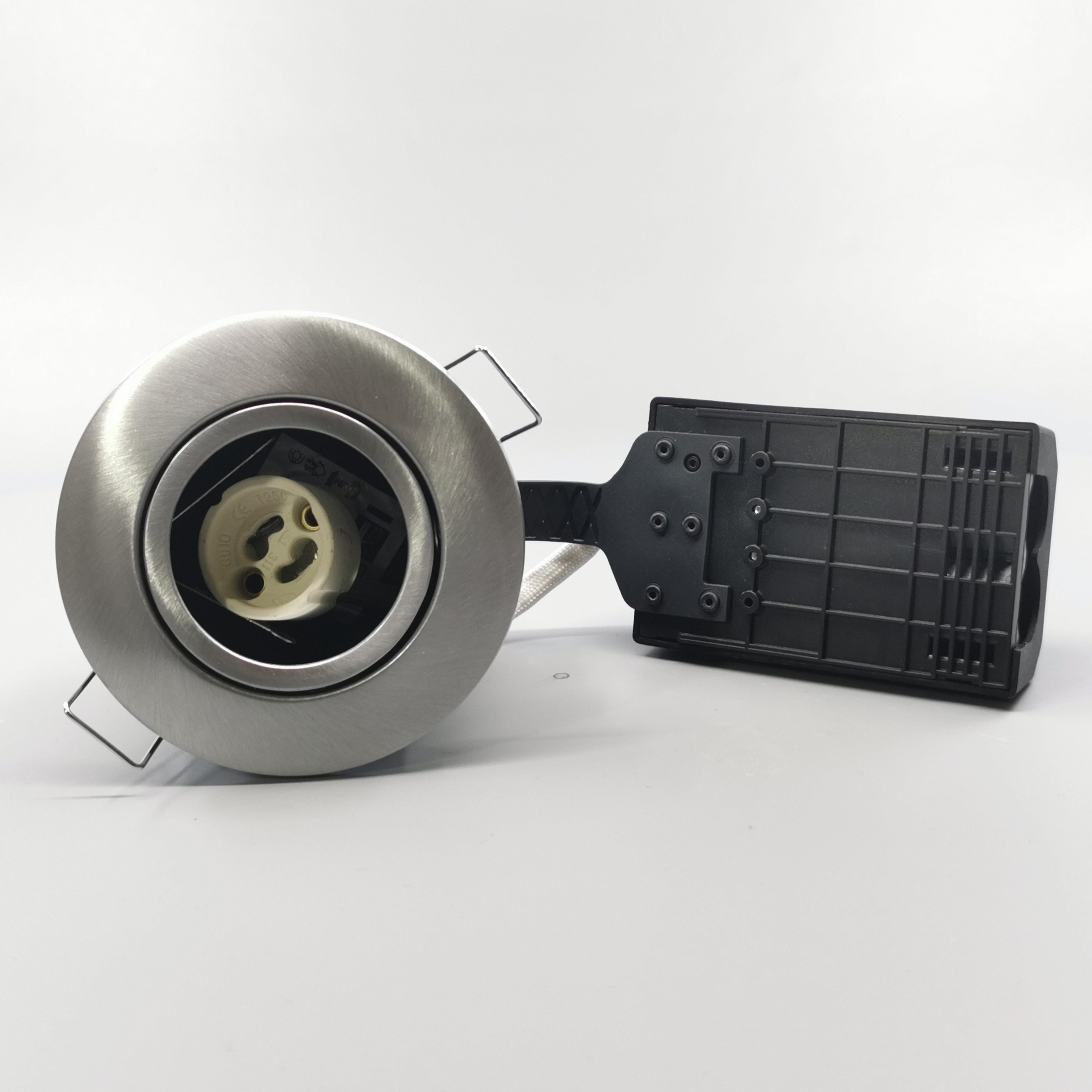 Pro Uni Install m. GU10 fatning - Rund, børstet