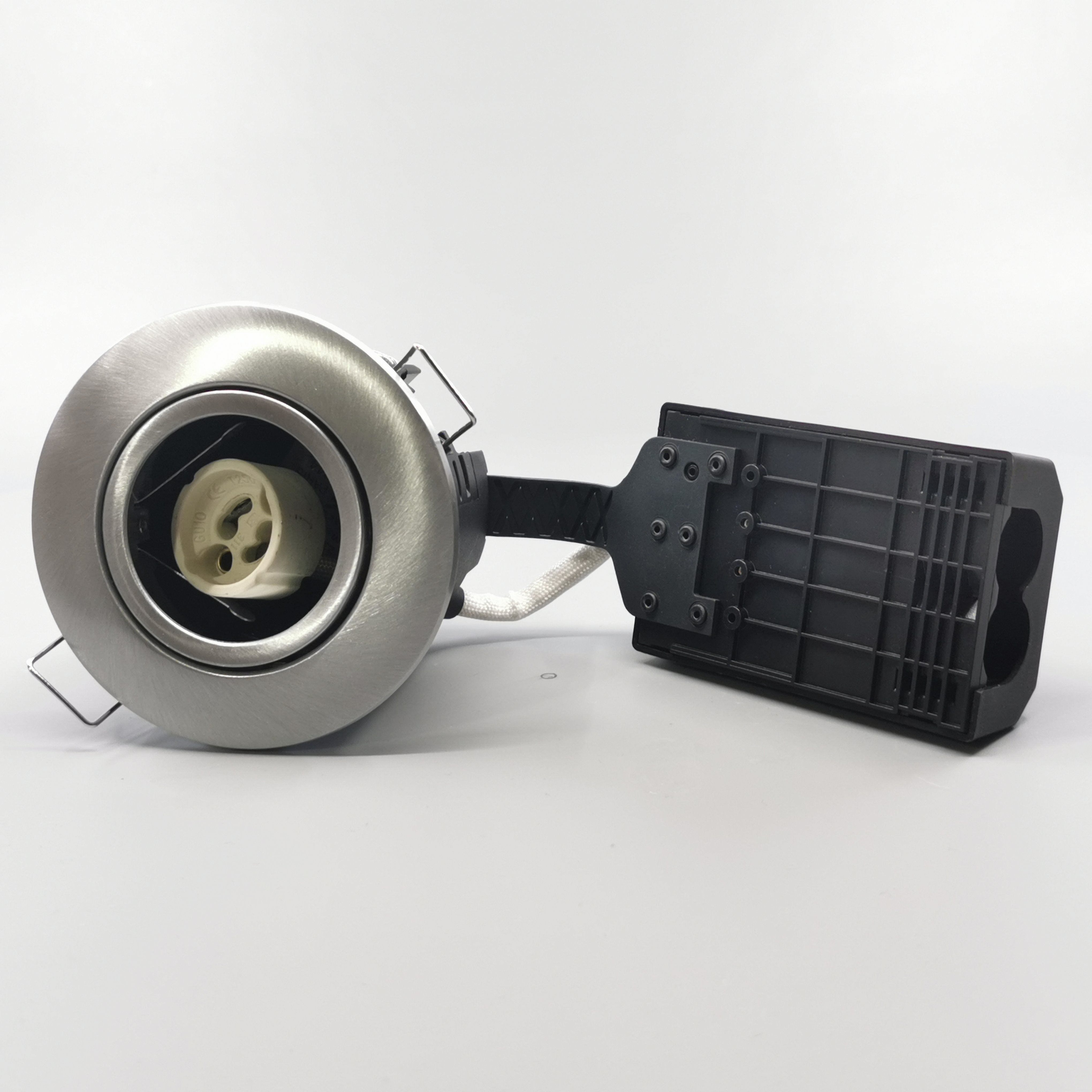 Pro Uni Install m. GU10 fatning - Rund, børstet