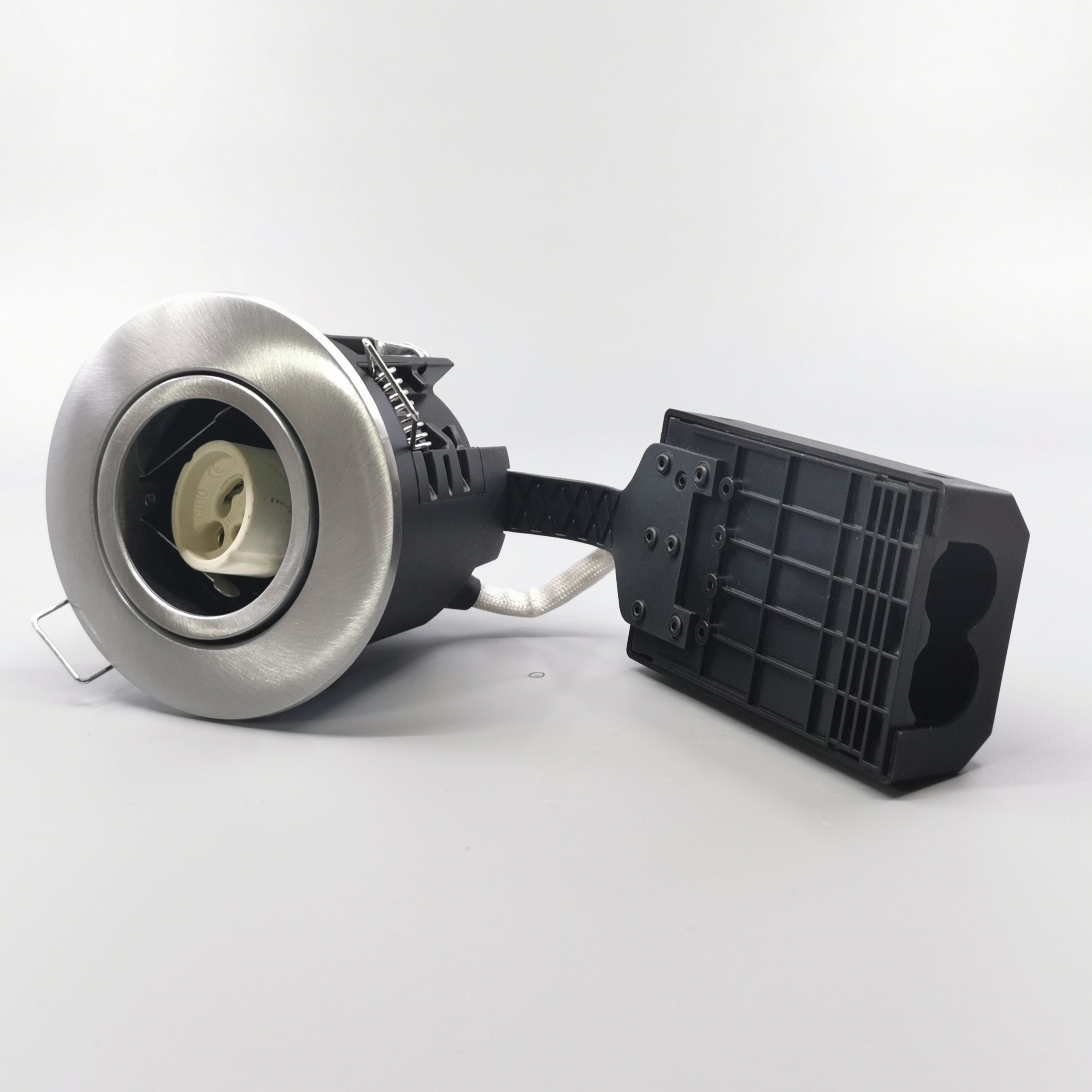 Pro Uni Install m. GU10 fatning - Rund, børstet