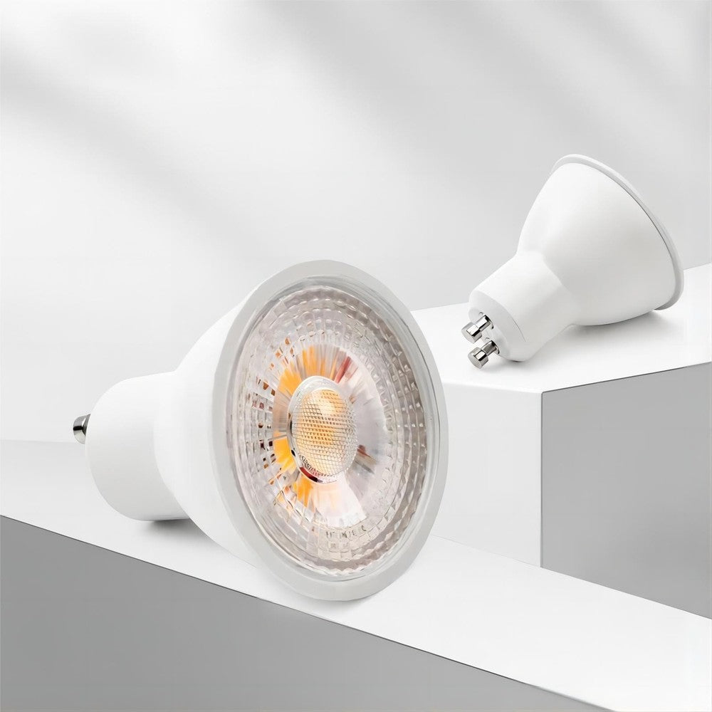 10 stk. Inno88 indbygningspotter inkl. 6W RA97 GU10, børstet alu, IP44, godkendt i isolering - 230V input