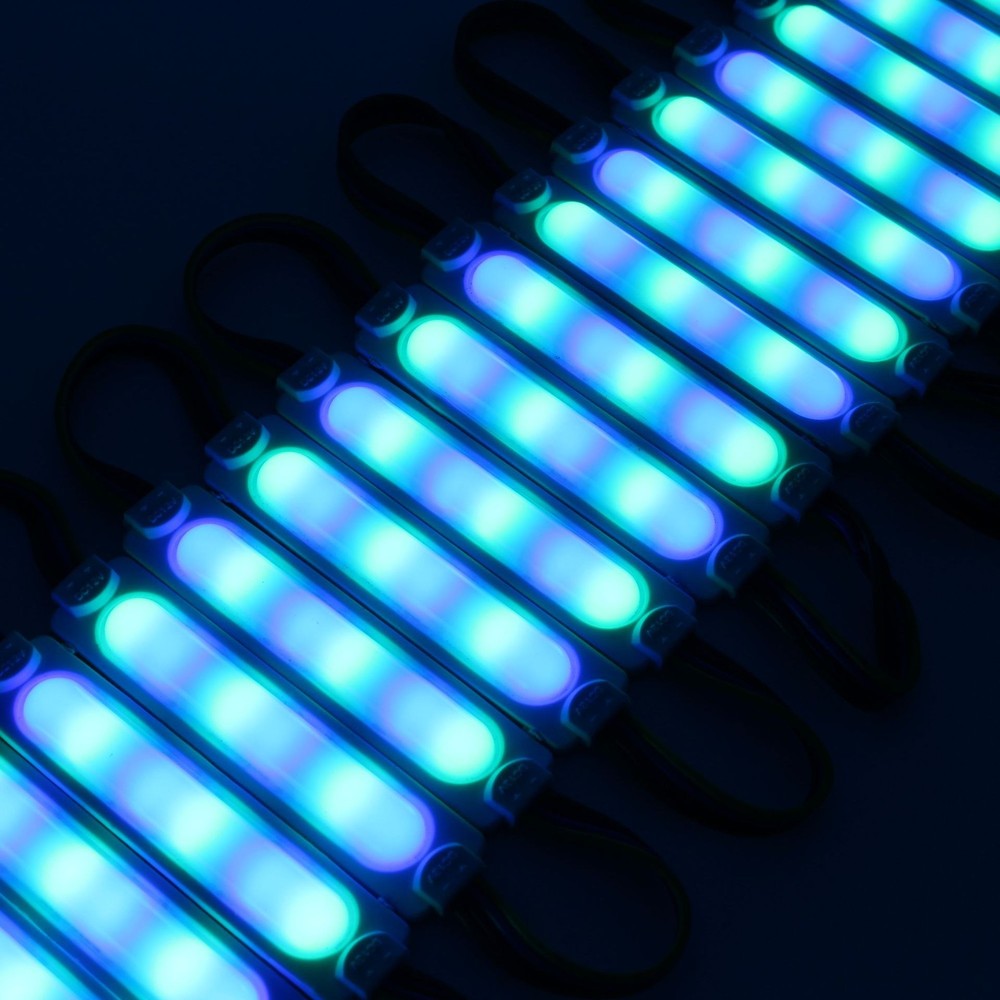 Vandtæt RGBIC LED modul - 20 stk, 2W, IP65, 12V, til skilte og special løsninger