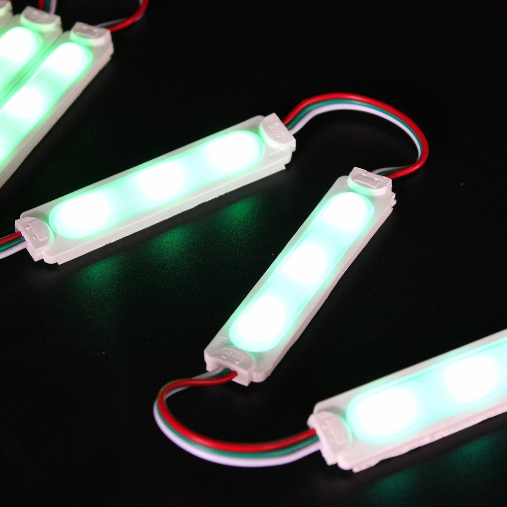 Vandtæt RGBIC LED modul - 20 stk, 2W, IP65, 12V, til skilte og special løsninger