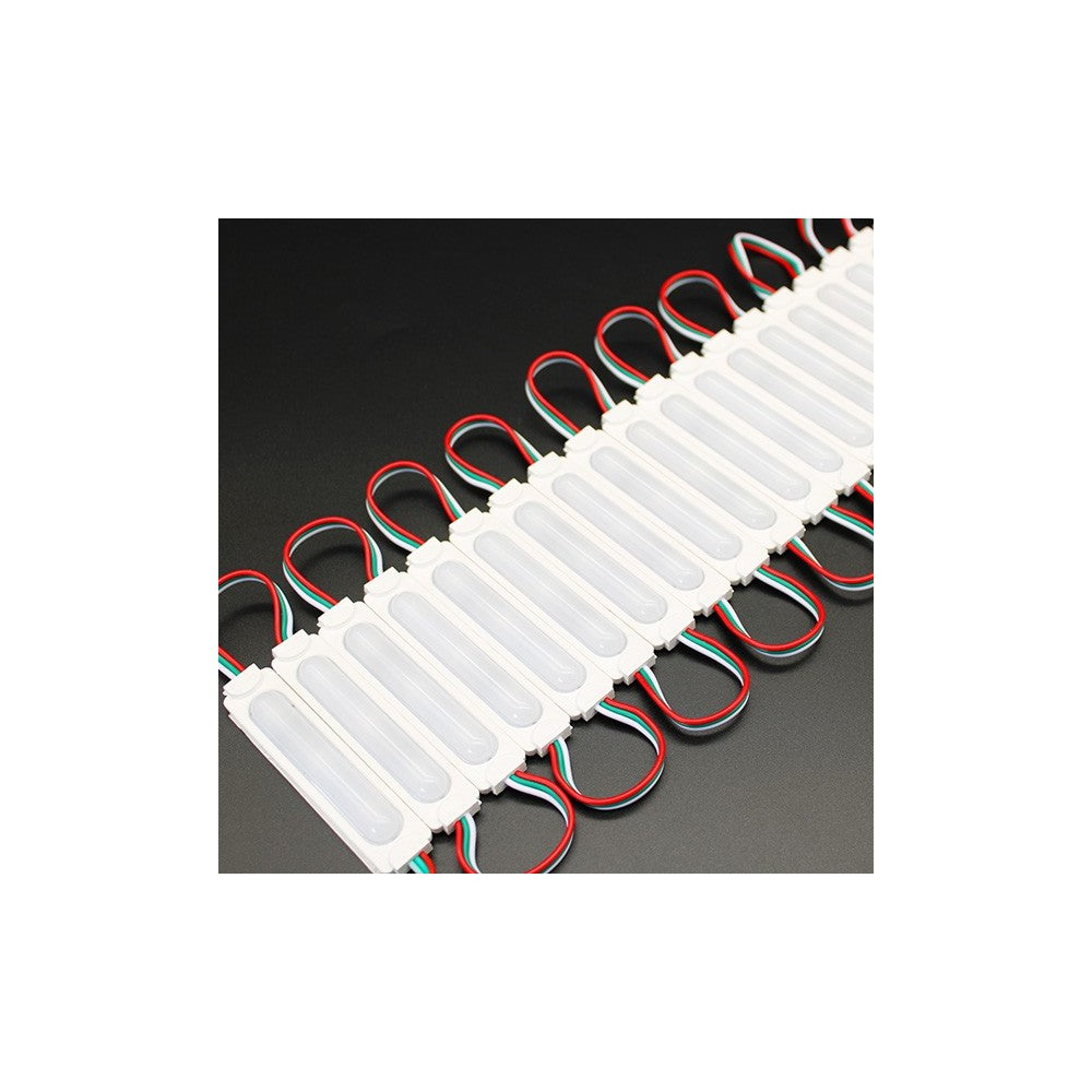 Vandtæt RGBIC LED modul - 20 stk, 2W, IP65, 12V, til skilte og special løsninger