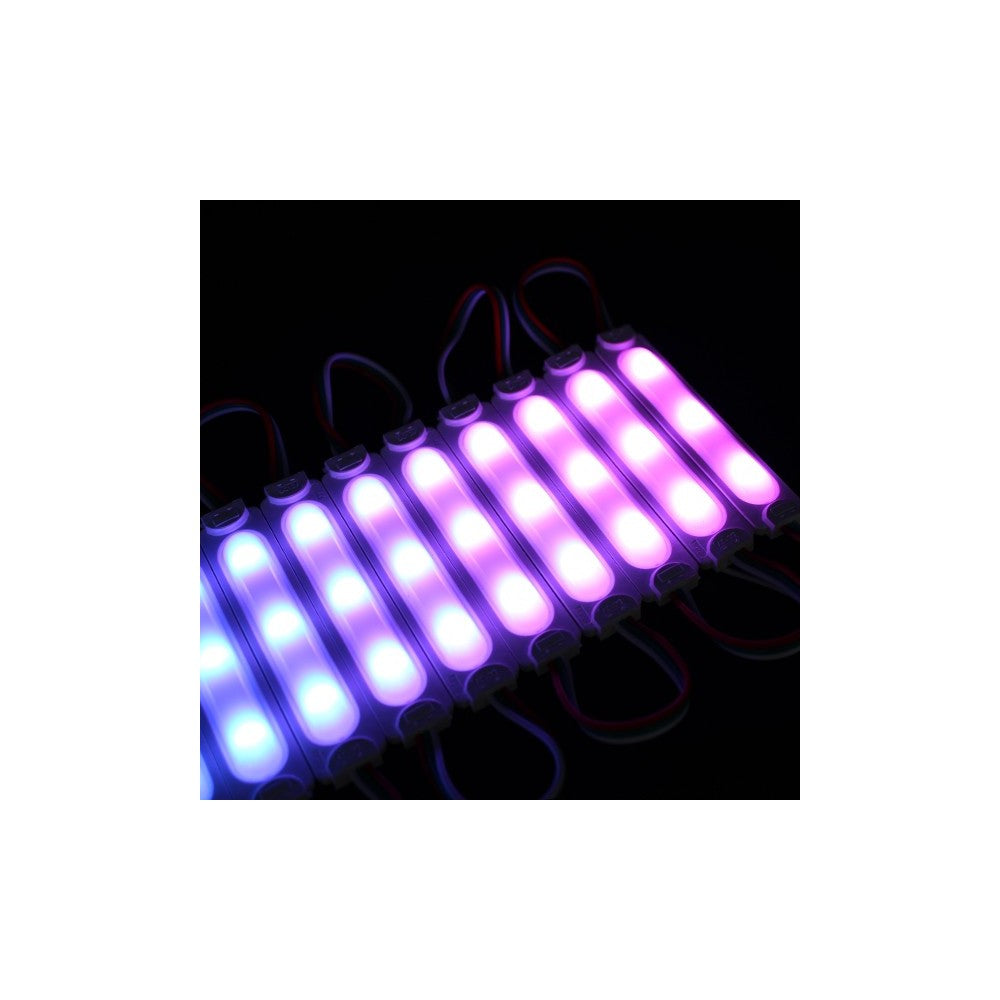 Vandtæt RGBIC LED modul - 20 stk, 2W, IP65, 12V, til skilte og special løsninger