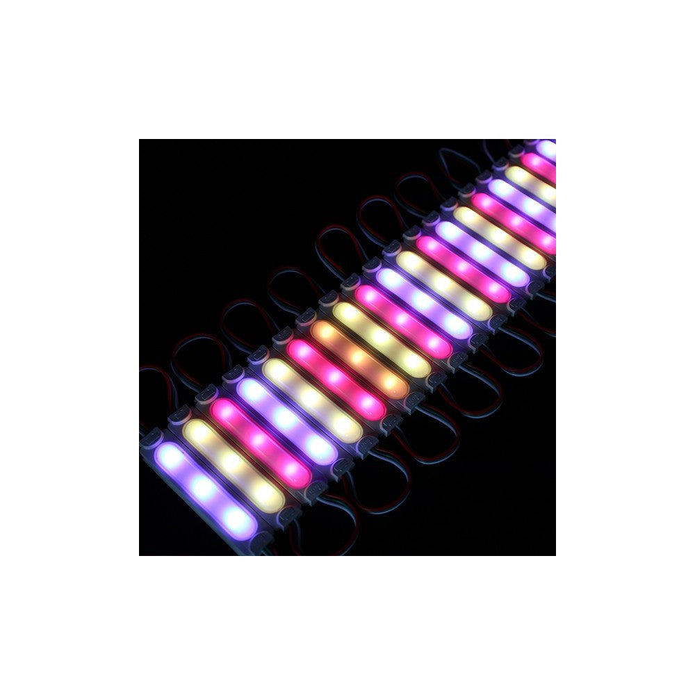 Vandtæt RGBIC LED modul - 20 stk, 2W, IP65, 12V, til skilte og special løsninger