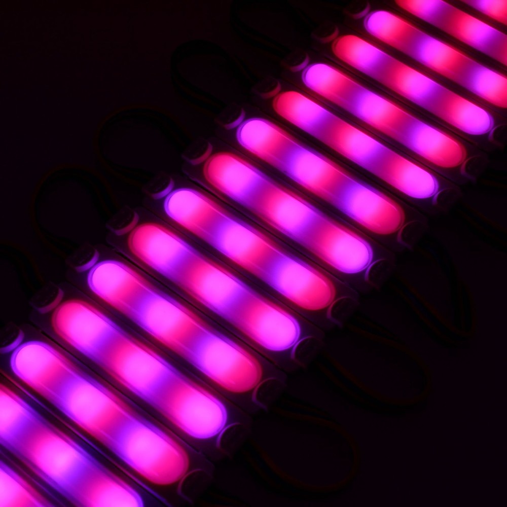 Vandtæt RGBIC LED modul - 20 stk, 2W, IP65, 12V, til skilte og special løsninger