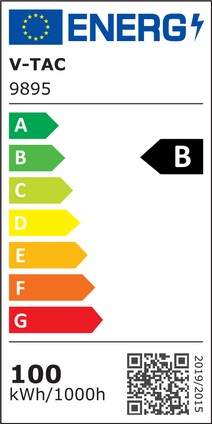 V-Tac 100W LED udendørs arbejdslampe - 185LM/W, IP65, 18500lm