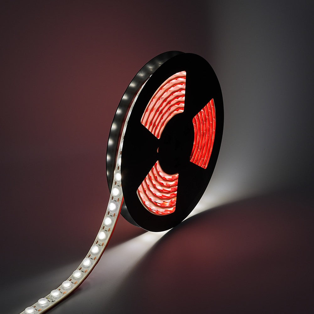 LEDlife 22W/m LED strip - 5m, Vægskylle IP68, 24V, 48 LED pr. meter