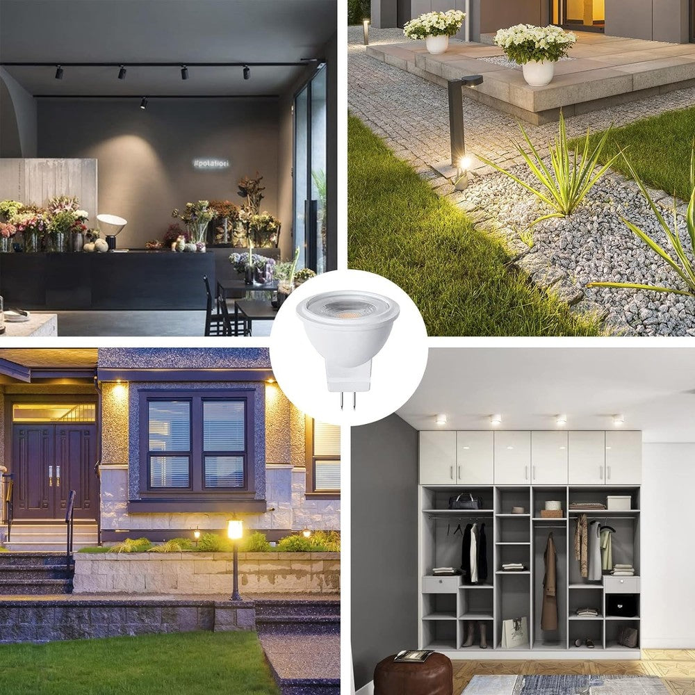 LEDlife UNO3 LED spotpære - 3W, 35mm, 12V, MR11 / GU4 - Erstatter 25W - 300lm - RA80