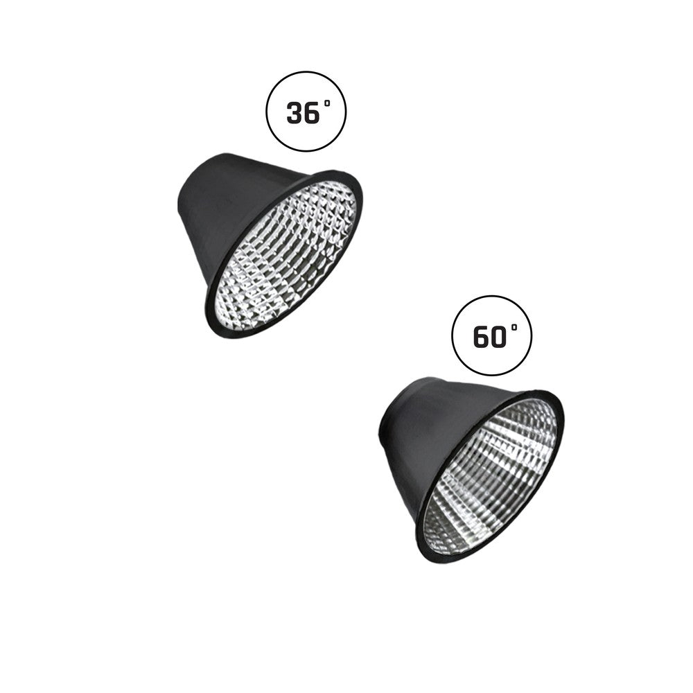 Spectrum Sort Skinnespot med Spredningsgrader, RA90 og 3-faset Effekt på 15/50W - 230V Input og 1500/2500lm
