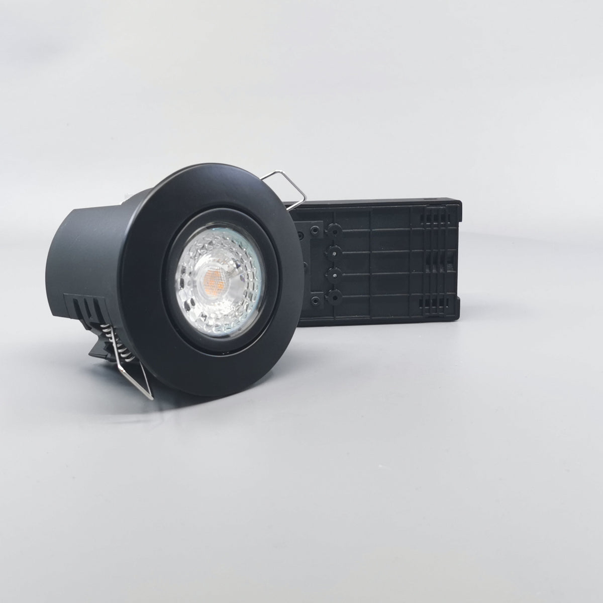 Pro Uni Install m. 5,5W DimTone LED pære - mat sort (360° frame 23)