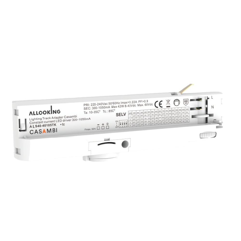 LEDlife hvid skinnespot 30W - CASAMBI dæmpbar, RA90, 170lm/w, 3-faset, flicker free