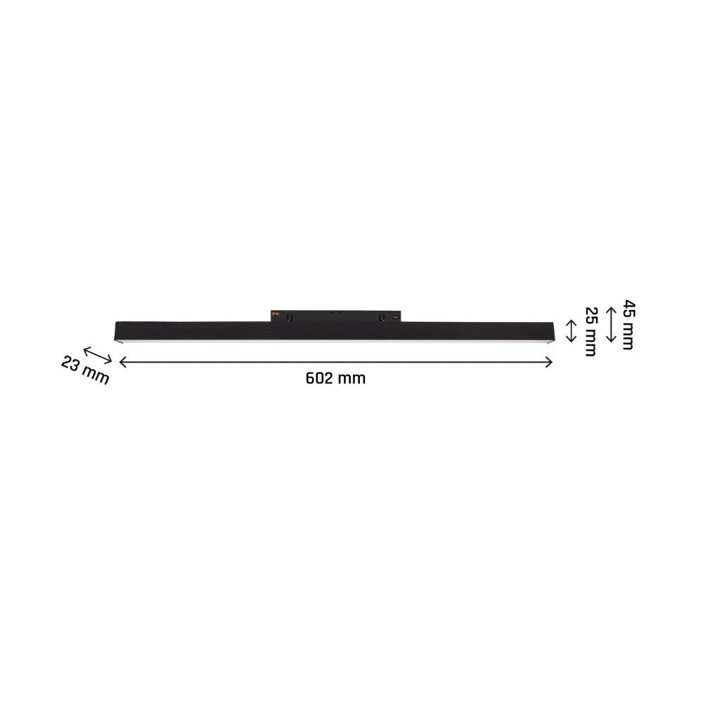 Spectrum SHIFT lysskinne 17W Sort - Høj farvegengivelse (RA90), bredt lysudbredelsesvinkel (100 grader)