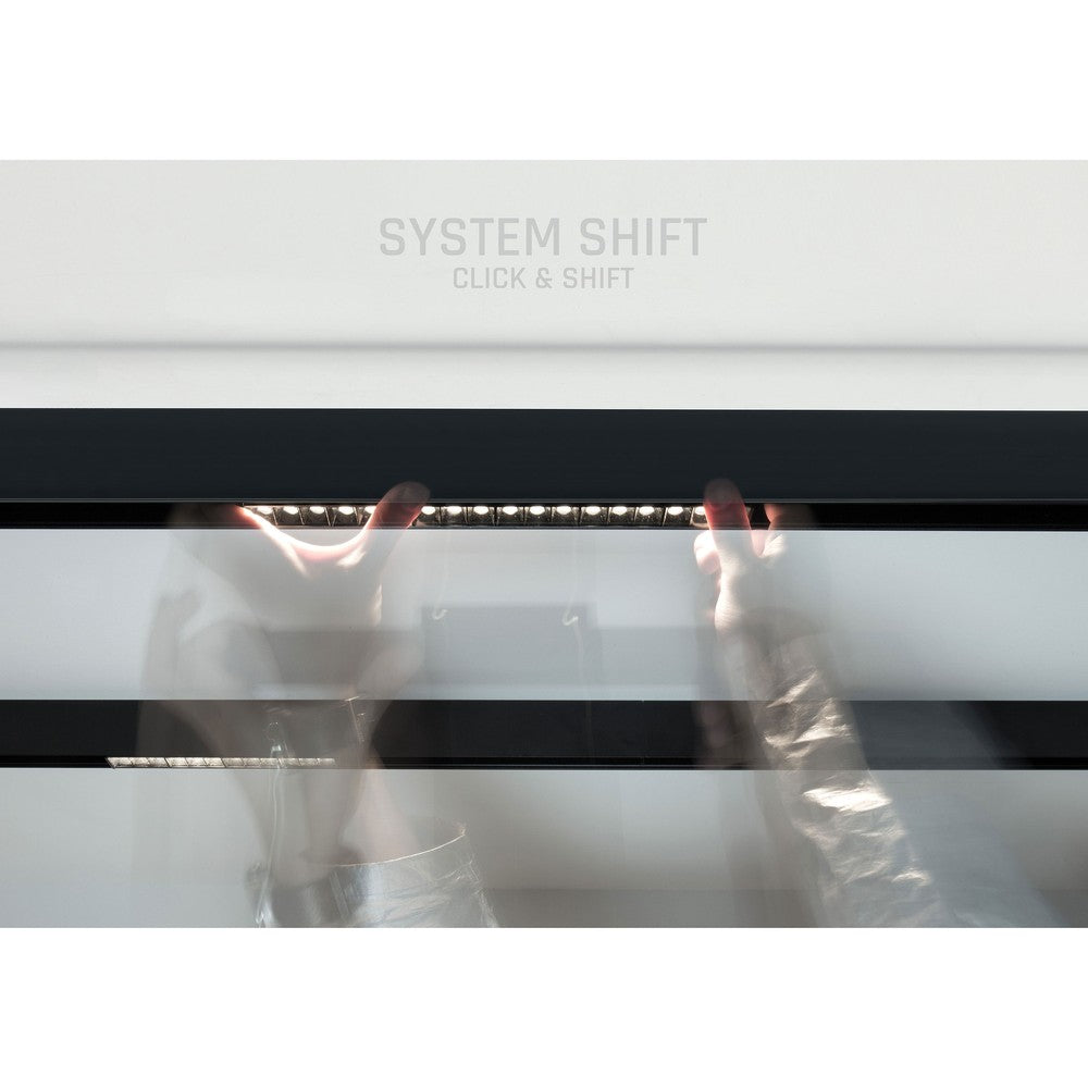Spectrum SHIFT Grid 12W - Sort, RA90, 35 grader, UGR19 LED Loftslampe 1200lm, 48V input