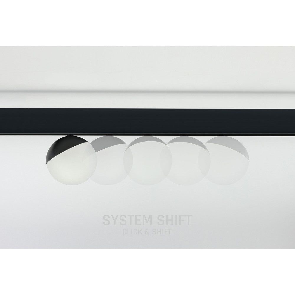 Spectrum SHIFT Globe 5W - Sort, RA90, 165 grader - LED-pære med høj farvegengivelse (RA90), sort design og bred spredning (165 grader) - 5W, 48V, 550lm