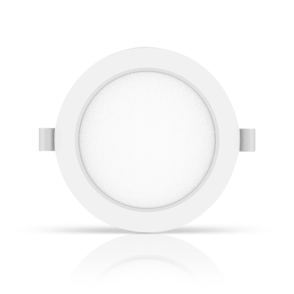 LED E6 Baggrundsbelyst Indbygningsspot, 18W, 4000K, Ø190-200mm Udskæring, Rund, Plan Montering