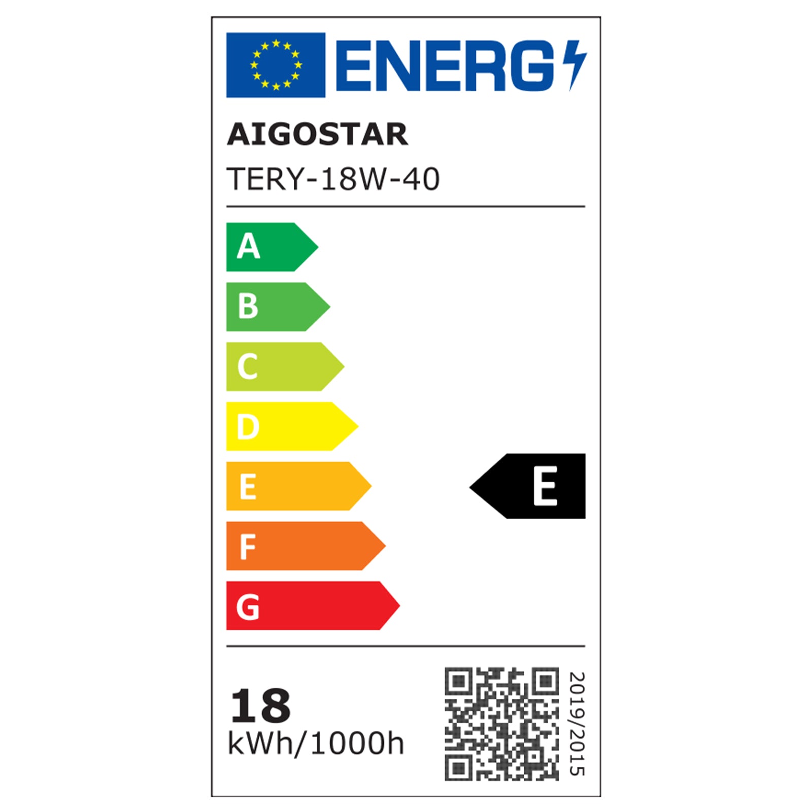 LED E6 Baggrundsbelyst Indbygningsspot, 18W, 4000K, Ø190-200mm Udskæring, Rund, Plan Montering