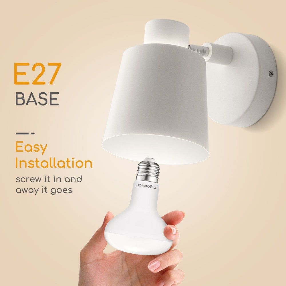 LED-pære A5 R80 E27 12W 3000K, erstatter 81W, 1170lm, RA80, 230V, 3 års garanti