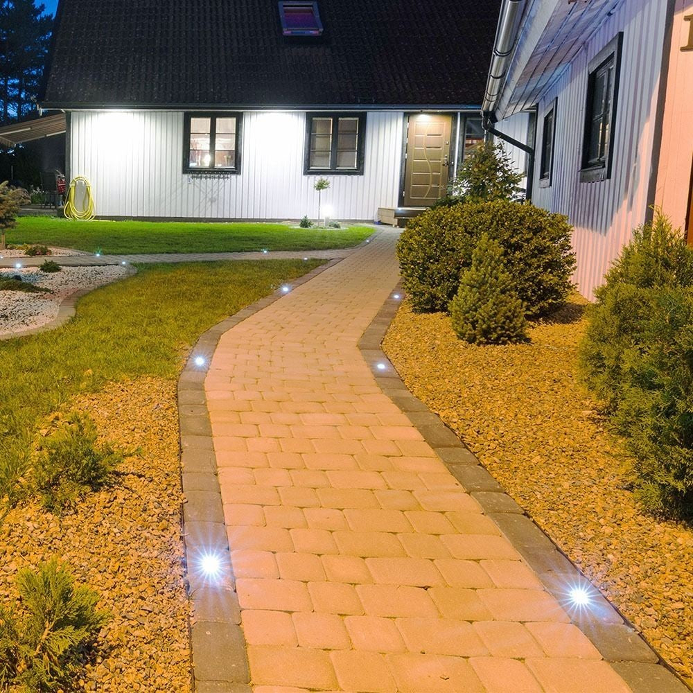 V-Tac Rund nedgravningsspot i rustfrit stål med GU10 fatning - IP65