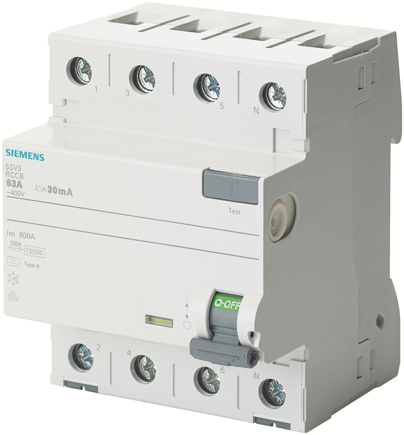 Fejlstrømsafbryder PFI 63A 4P 300mA, 10 kA, 5SV3646-6