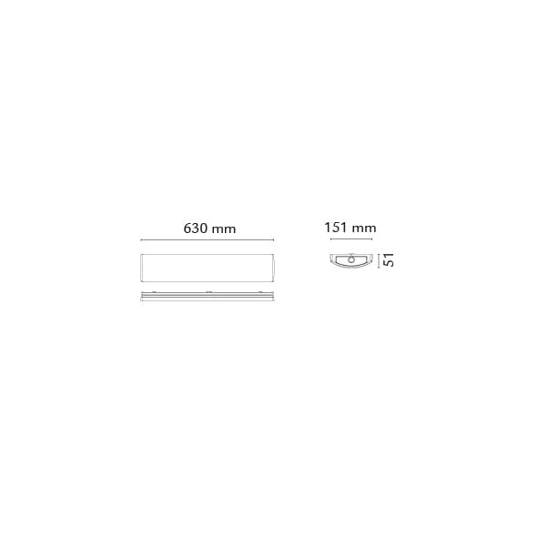 WAVE 600 HVID 18W LED 3000K SENSOR