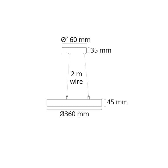 CIRCULUS PENDANT MAT HVID 3K