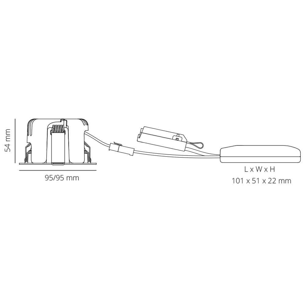JUNISTAR SQUARE ISOSAFE DIM SORT 6W